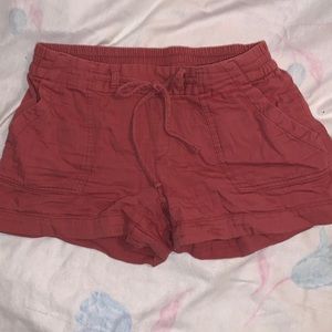 Coral-red cotton shorts old navy size small